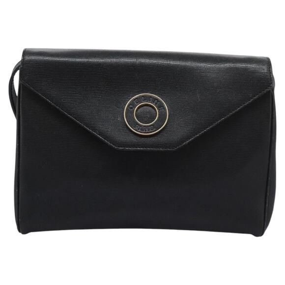 CELINE Shoulder Bag Leather Black Gold - Picture 2 of 13